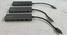 (Lot of 3) StarTech DKT30CSDHPD USB-C Multiport Adapter, Black "N3D"