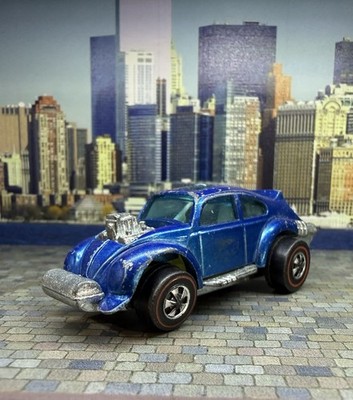 Hot Wheels Redline 1971 Evil Weevil Spectraflame Blue, White Interior