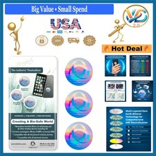 EMF Neutralizer Sticker Set for Phones, Laptops  Devices - RF  5G Protection