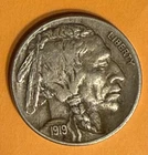 1919-P ~ BUFFALO NICKEL ~ 5 Cent 5c Coin ~ U.S. Currency ~ XF ~ Sharp FULL DATE