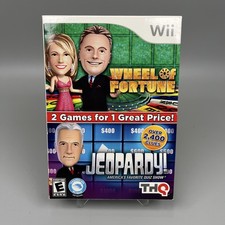 Gameshow Fun Double Pack -Jeopardy Wheel of Fortune Nintendo Wii CIB - Excellent