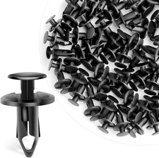 120PCS 8mm Bumper Clips Retainer Auto Car Plastic Rivets Fastener Fender Push