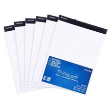 Mintra Office White Legal Pads – Ruled Notepads and Micro-Perforated Sheets, ...