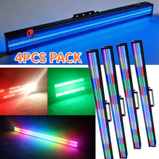 US 4XRGBW LED Strobe Light Bar DMX512 DJ Stage Wash Light for Club Party Disco