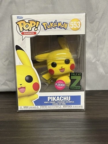 Funko Pop! Vinyl: Pokémon - Pikachu (Flocked) - Mama Mio (mm) (Exclusive) #553