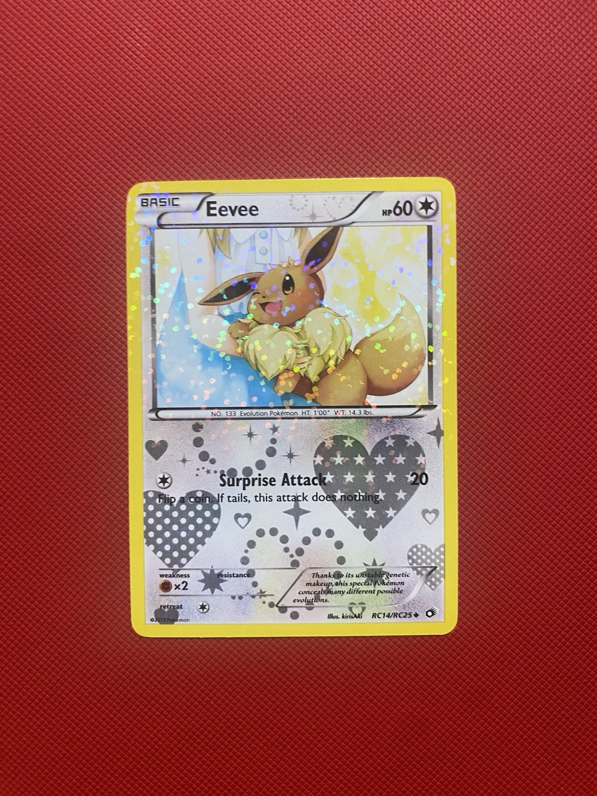 Pokemon Card TCG Eevee RC14/RC25 Legendary Treasures: Radiant Collection