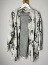 Luna Berlin Langenlook made in Italy Aztec cotton open silver jacket large