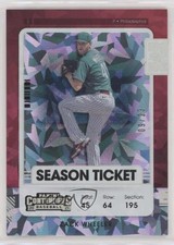 2021 Panini Contenders Season Ticket Cracked Ice 9/23 Zack Wheeler #57 s1i