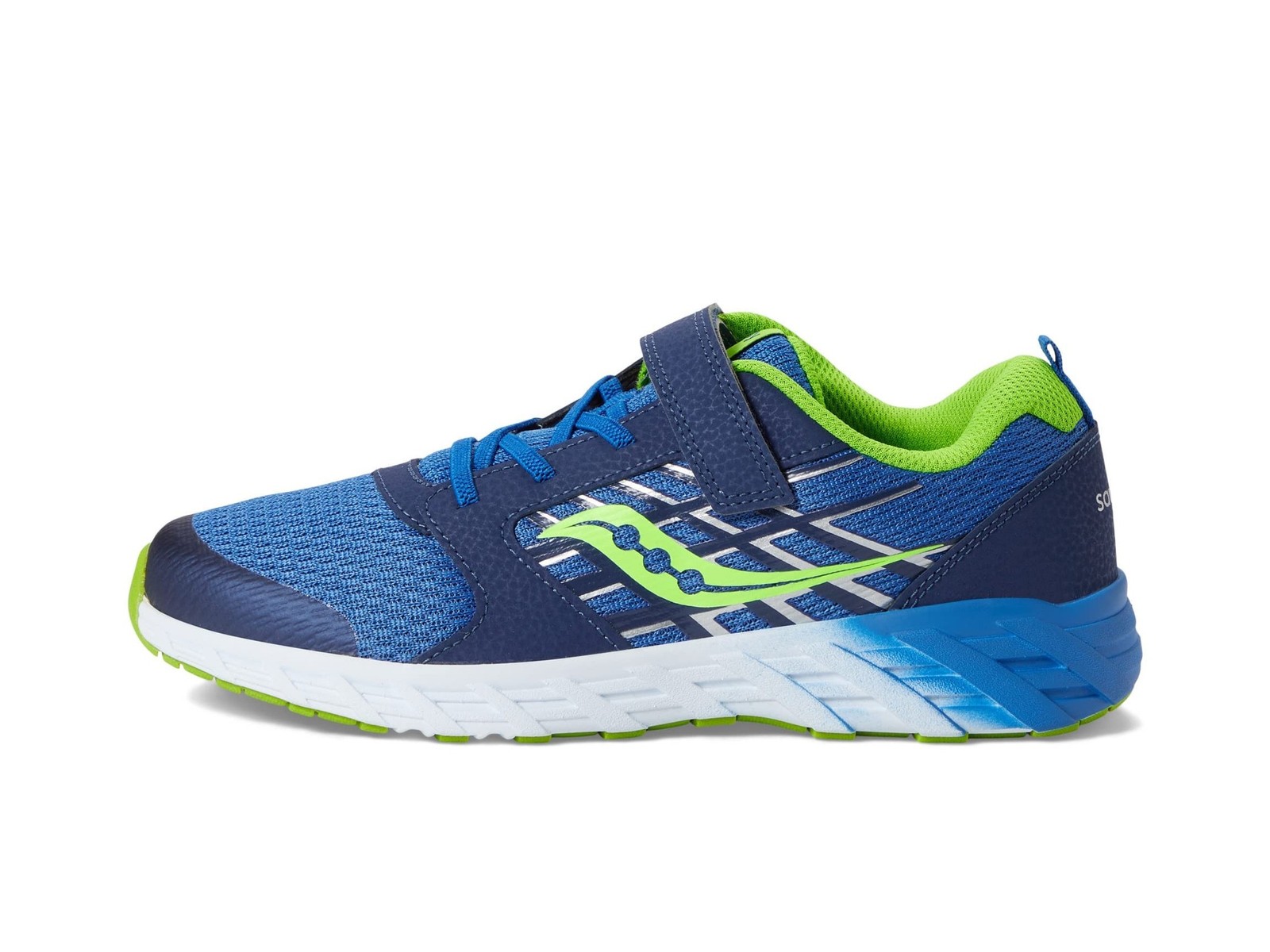 Saucony Unisex-Child Wind Alternative Closure 2.0 13 Big Kid Blue/Green thumbnail 4