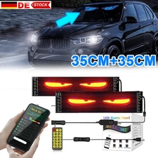 2xColorful Devil Eye Lamp Soft Screen for Car Windows Led Eyes for Car Van Truck