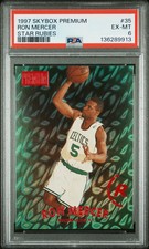 1997 Skybox Premium Star Rubies Ron Mercer 11/50 Celtics PSA 6 pop 1 (2 Higher)