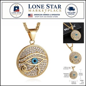 Authentic Stylish 18K Gold Plated Eye Of Horus Jewelry- Fashionable & Protective Amulet