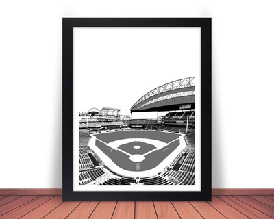 #ad Framed SEATTLE MARINERS T Mobile Park Stadium Photo Picture Print 8x10 11x14 WBN $49.95