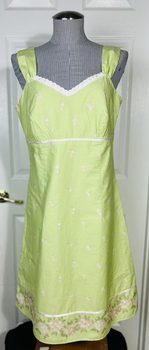 NWT Gymboree Dressed Up Floral Womens Sz 14 Green Dress Special Occasion Wedding
