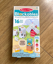 Melissa & Doug Blockables Snap & Play Farm Friends.
