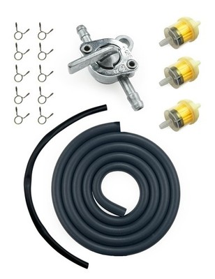 YAMAKATO 3/16 Gas Fuel Line Hose w/Inline Shut Off Valve Petcock & Filters... 