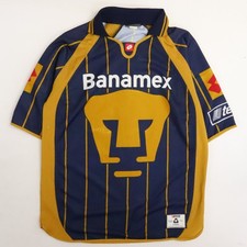 Camiseta de fútbol vintage Pumas Unam Mauricio Lotto talla mediana Liga MX