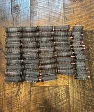 53 VTG Wire Brush Hair Rollers - 39 One Size  14 Smaller Size  Pink Pins CLEAN
