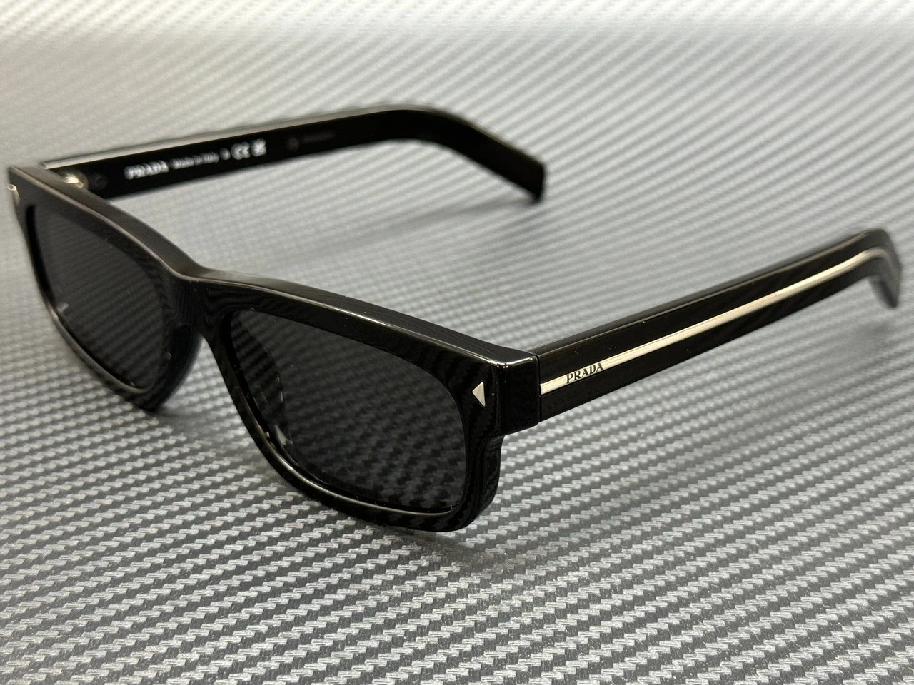 Prada — PRADA PR B11S 16K731 Black Dark Grey Men's 55 mm Sunglasses