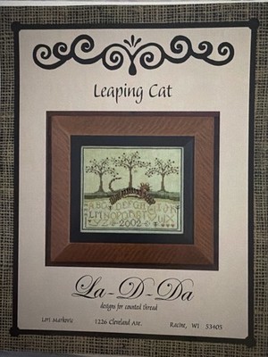 La-D-Da Leaping Cat Lori Markovic 2002 Sampler Chart