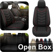 Adern Nappa Leather Full Set Car Seat Covers For Hondas Blackred Open Box Adern Nappa Leather Full Set Car Seat Covers For Hondas Blackred Open Box