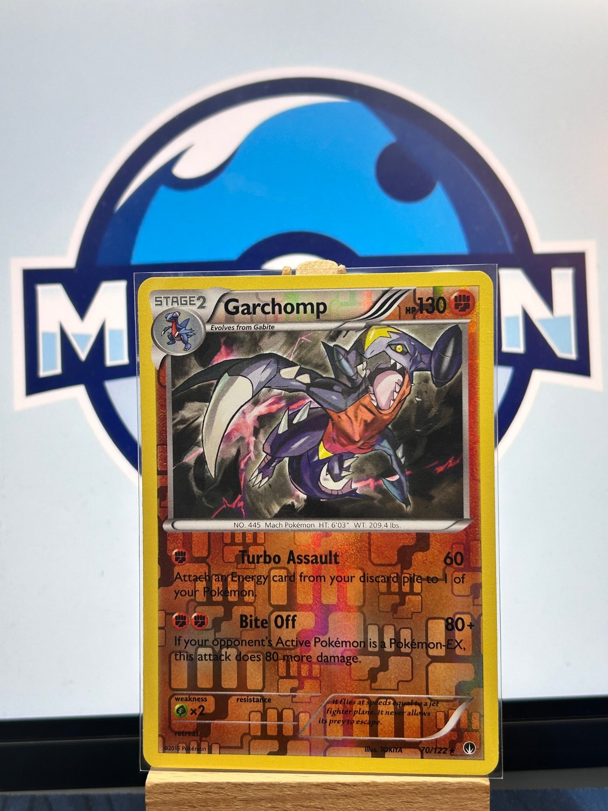 Garchomp 70/122 BREAKpoint Holo Rare LP 2016 Reverse Holo
