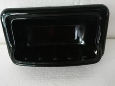 ACCESSORIO BAGNO IN CERAMICA NERO CON SCANALATURE DA INCASSO PORTA SAPONE ART 1