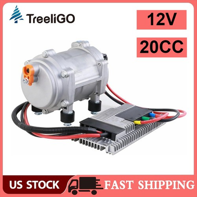 #ad Treeligo 12V 20CC Electric Scroll AC Conditioner Compressor Truck Car A C Kit $420.00