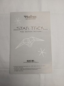 Vintage GCE Vectrex Star Trek CIB 1982 With Manual & Box Damaged Box 