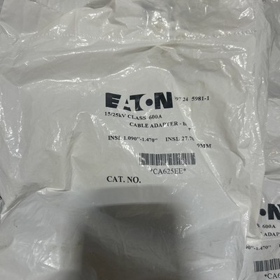 Eaton Cooper Power CA625EE Cable Adapter-BOL-T 15/25kV Class