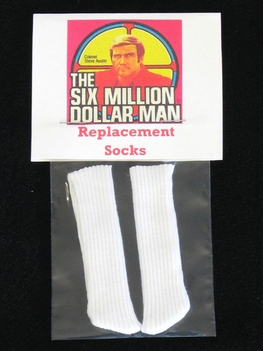 The six million dollar man  Replacement  Socks! - Photo 1 sur 2