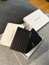 NEW Rimowa Aluminum Card Holder In Black