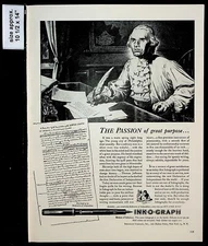 1943 Ink-O-Graph Writing Tool Pen Deluxe Model Man Vintage Print Ad 38221