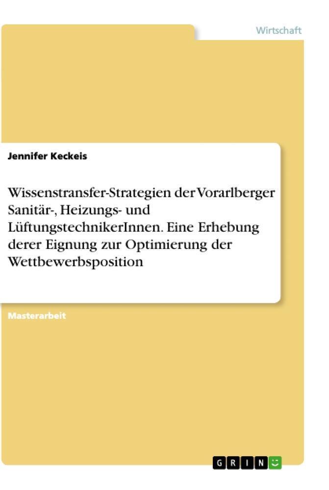 Jennifer Keckeis | Wissenstransfer-strategien Der Vorarlberger