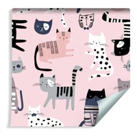 10M Vlies Tapete Rolle Kinderzimmer Bunte Katzen Tiere Xxl 952