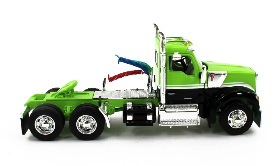 DCP 1:64 *NEON GREEN & BLACK* Kenworth W990 Day Cab Semi Truck *NEW* - Image 2 of 3