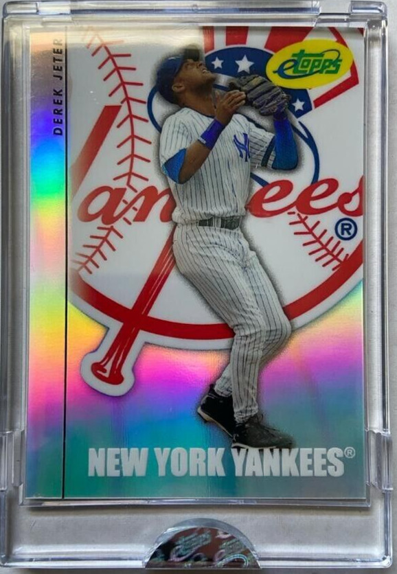 2008 ETOPPS #21 DEREK JETER #ED /999 ENCASED SEALED REFRACTOR NEW YORK YANKEES