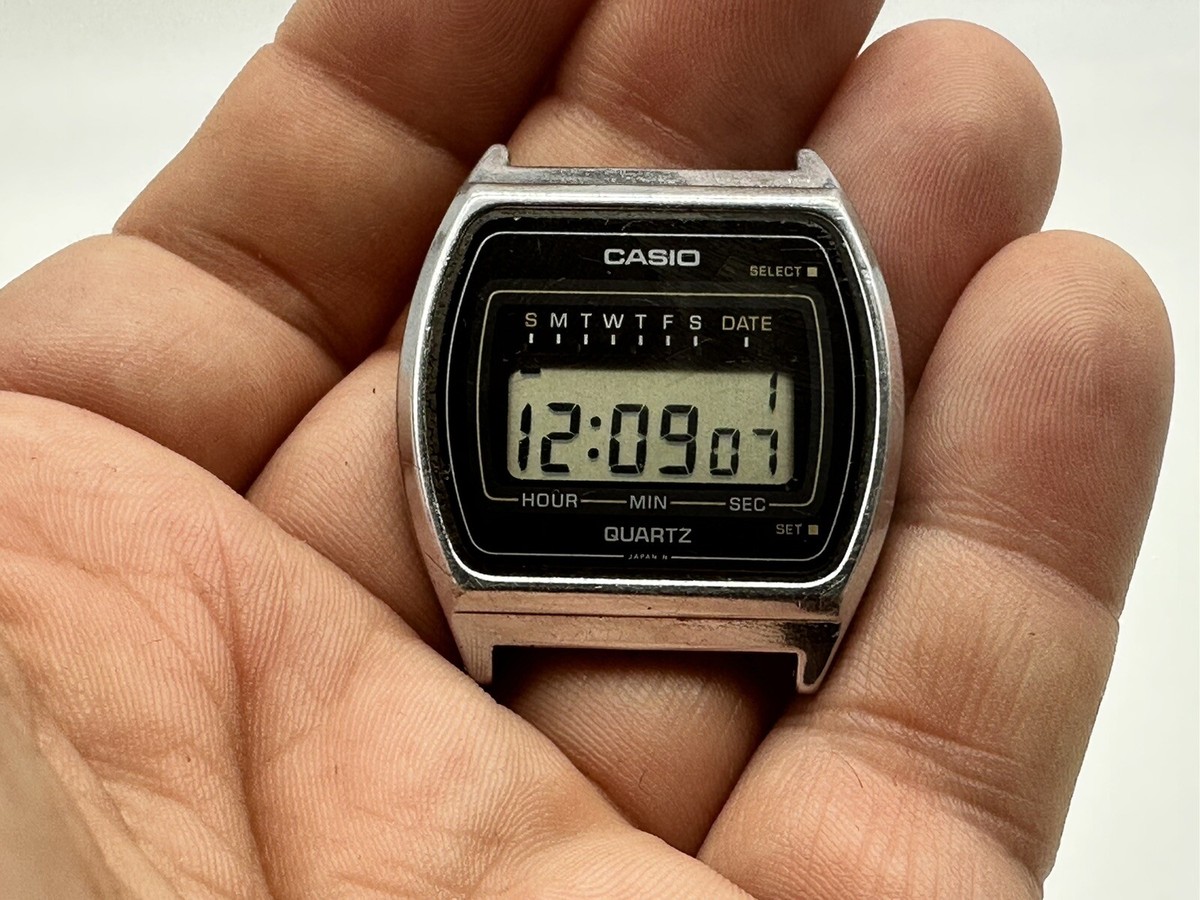 ⭐️ Vintage 1984 CASIO B-821 Module 244 B821 Steel DIGITAL WATCH