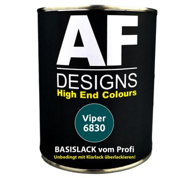 250ML Basislack Viper 6830 Aqua Green Spritzfertig Autolack
