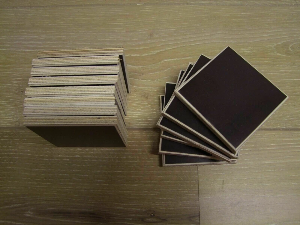 14Stk.Möbelfüße,Couchfüße,Möbelaufsetzer aus Siebdruck Sperrholz 12mm Neu. - Bild 2 von 4