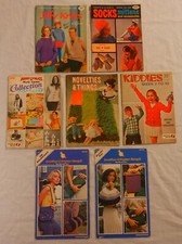 7 Pattern Booklets 60s-70s Crochet  Knitting Projects-See Seller Description