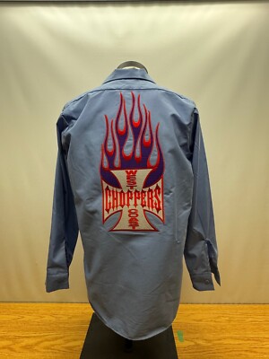 Deadstock Vintage West Coast Choppers Long Sleeve Button Up Work