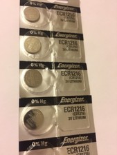 Energizer ECR1216 3v 5 Lithium Coin Batteries New W/Shipping