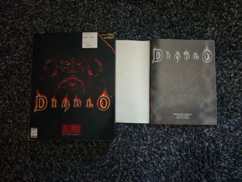 Diablo 1 PC Big Box - 1996 First Print + Hellfire Exp. - Complete, NO GOTY Print - Picture 4 of 10