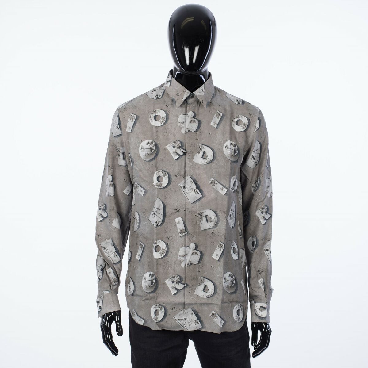 DIOR x DANIEL ARSHAM 1100$ Dress Shirt - Gray Technical DIOR x DANIEL ARSHAM 1100$ Dress Shirt - Gray Technical