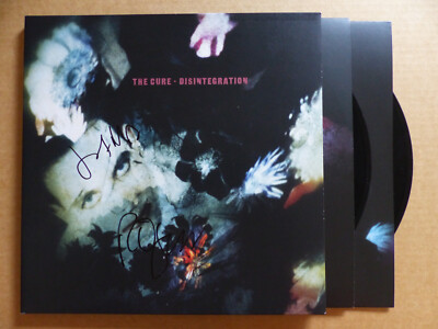 THE CURE signed Autogramm signiert auf ''DISINTEGRATION'' Vinyl Schallplatte LP