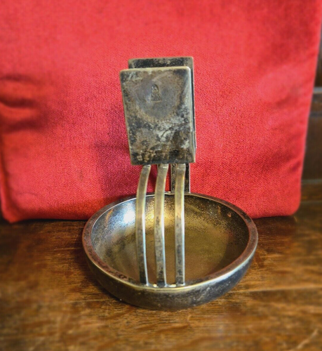 1930's Art Deco Silver Plated Mark Cross London Ashtray With Matchbox Holder - Picture 2 of 9