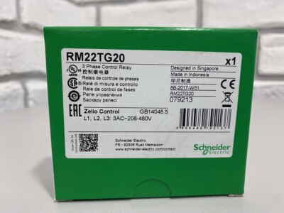 Schneider Modular 3-phase supply control relay RM22TG20 8A, 2CO, 183 528V AC