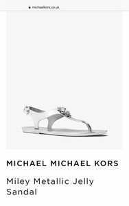 miley metallic jelly sandal