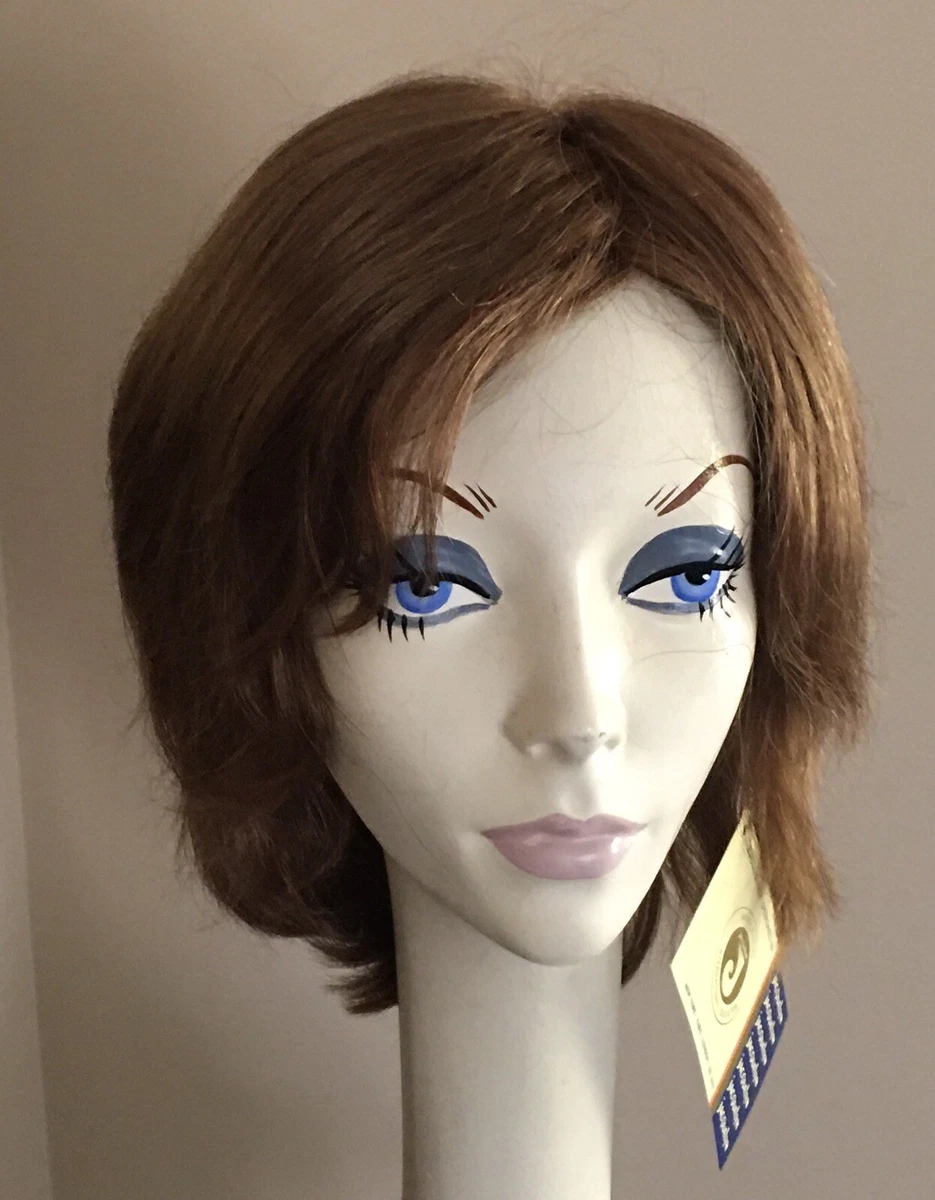 NWT JACQUELYN Wig HUMAN HAIR Blend BONNIE 32 Medium Auburn Red Monotop